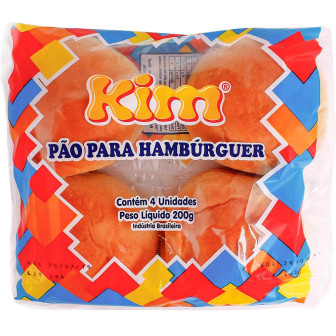 PÃO PARA HAMBÚRGUER KIM PACOTE 200G