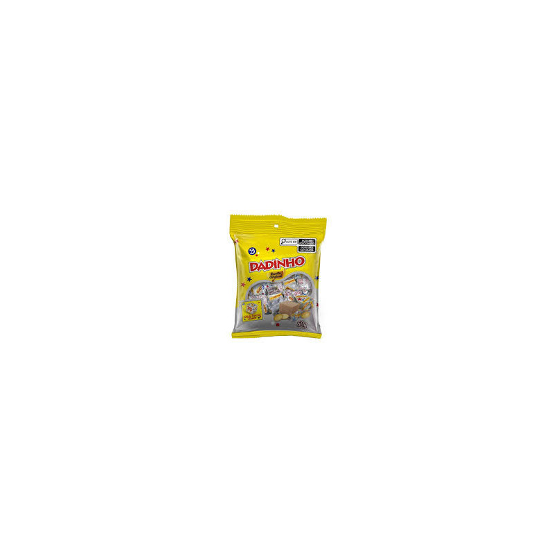 DOCE DE AMENDOIM DADINHO PACOTE 60G EDIÇÃO ESPECIAL 70 ANOS