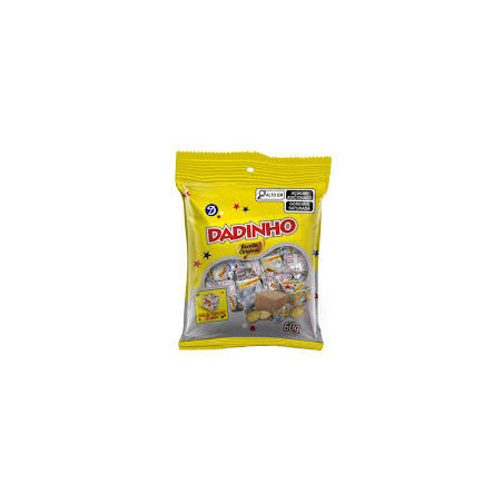DOCE DE AMENDOIM DADINHO PACOTE 60G EDIÇÃO ESPECIAL 70 ANOS