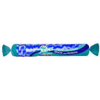 BALA DE GOMA FRAMBOESA HIPNOSE DORI JUBES FRUIT SNACKS PACOTE 48G