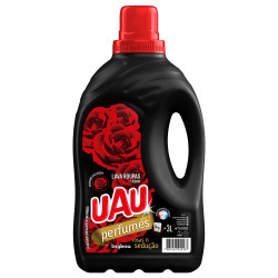 LAVA-ROUPAS LÍQUIDO ROSAS & SEDUÇÃO UAU PERFUMES FRASCO 3L