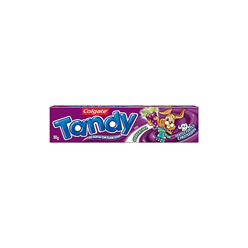GEL DENTAL INFANTIL COM FLÚOR UVAVENTURA COLGATE TANDY CAIXA 50G