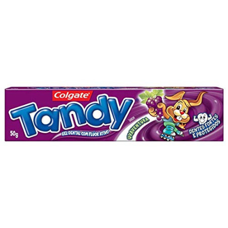 GEL DENTAL INFANTIL COM FLÚOR UVAVENTURA COLGATE TANDY CAIXA 50G
