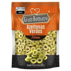 AZEITONA GRAN ROMANO 80G FATIADA