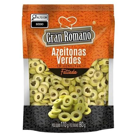 AZEITONA GRAN ROMANO 80G FATIADA
