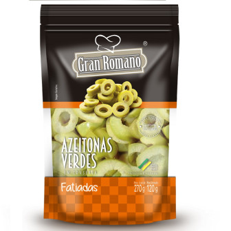 AZEITONA VERDE GRAN ROMANO FAT.120G SACHET