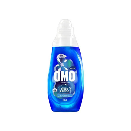 LAVA ROUPA LIQ OMO CICLO RAPIDO ACAO ANTIODOR 750ML