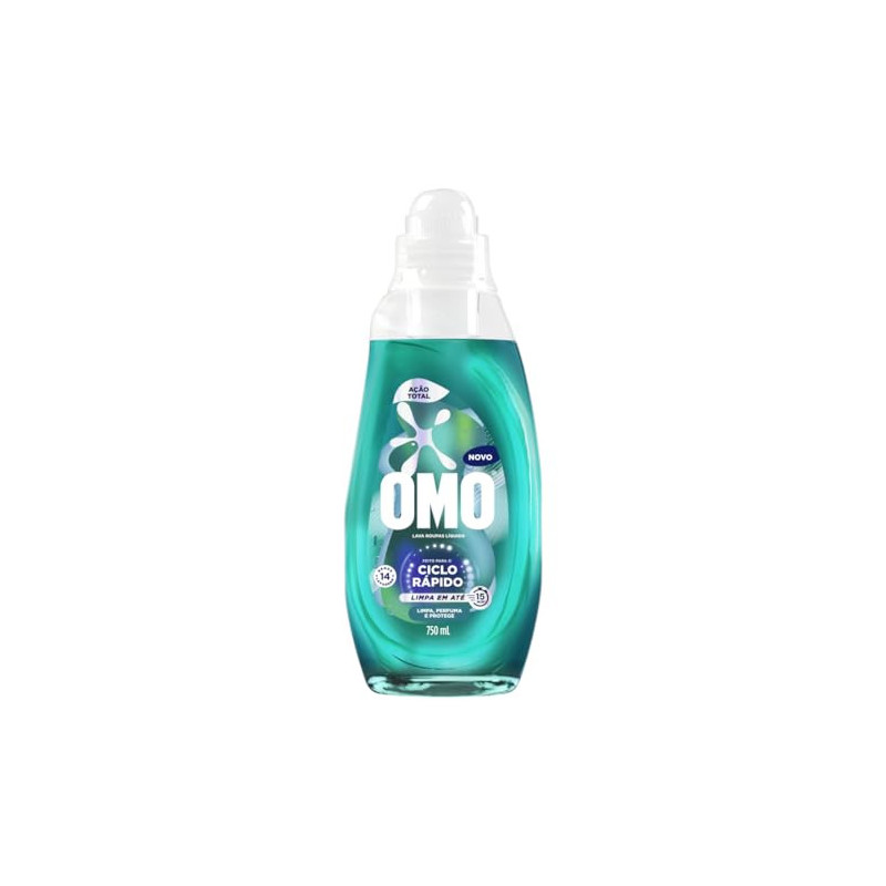 LAVA ROUPA LIQ OMO CICLO RAPIDO ACAO TOTAL 750ML