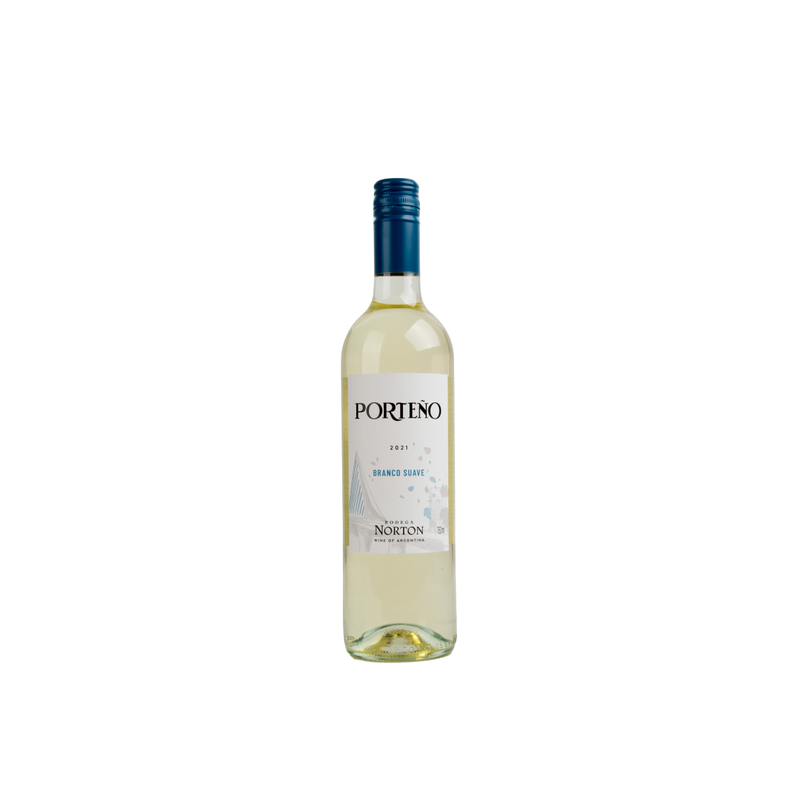 VINHO ARGENTINO BRANCO SUAVE PORTEÑO NORTON MENDOZA GARRAFA 750ML