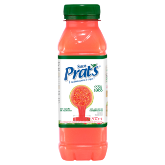 SUCO MISTO DE GOIABA E MAÇÃ PRATS GARRAFA 300ML