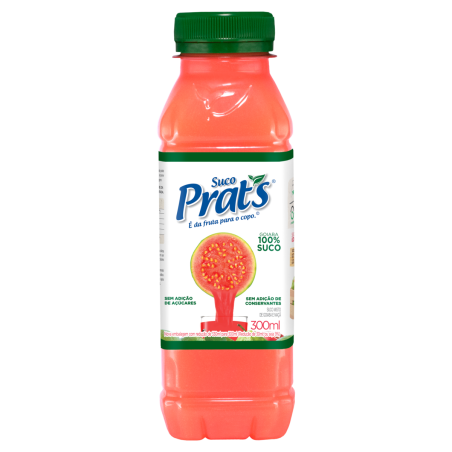SUCO MISTO DE GOIABA E MAÇÃ PRATS GARRAFA 300ML