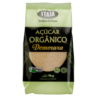 AÇÚCAR DEMERARA ORGÂNICO ITAJÁ PACOTE 1KG