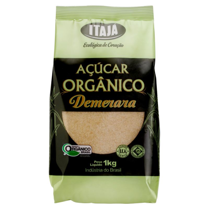 AÇÚCAR DEMERARA ORGÂNICO ITAJÁ PACOTE 1KG