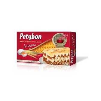 MASSA DE SÊMOLA COM OVOS PARA LASANHA PETYBON CAIXA 500G