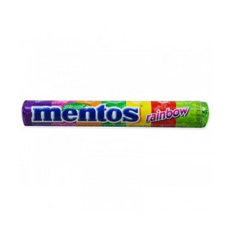 CONFEITO SORTIDO MENTOS RAINBOW PACOTE 37,5G 14 UNIDADES