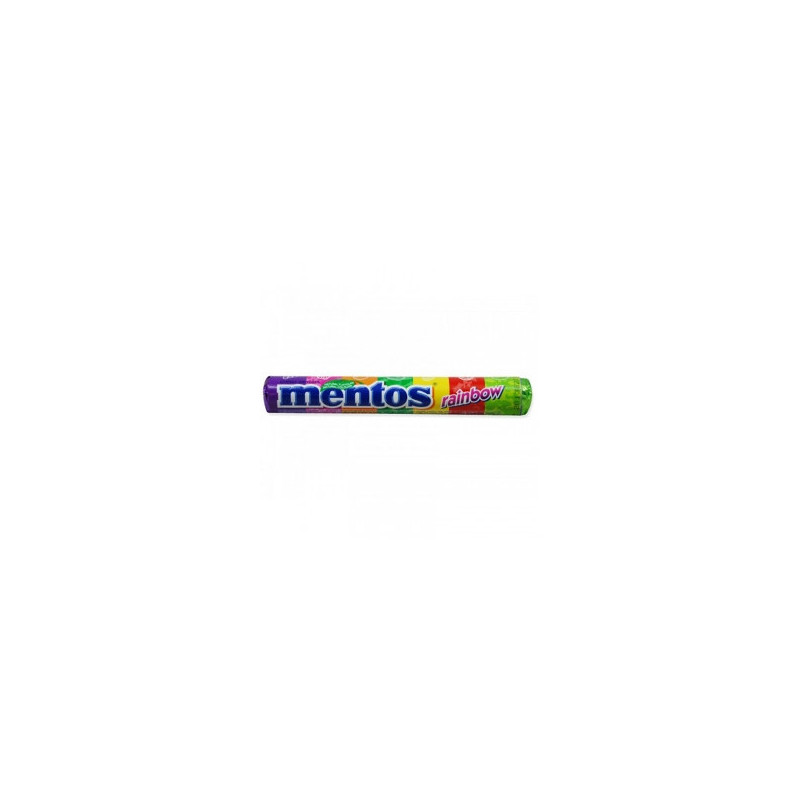 CONFEITO SORTIDO MENTOS RAINBOW PACOTE 37,5G 14 UNIDADES