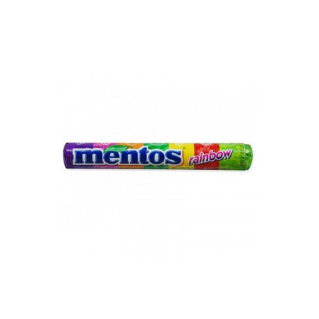 CONFEITO SORTIDO MENTOS RAINBOW PACOTE 37,5G 14 UNIDADES