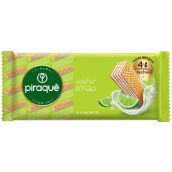 BISCOITO WAFER RECHEIO LIMÃO PIRAQUÊ PACOTE 100G