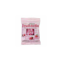 PACK BALA MORANGO COM CREME DE LEITE FRUIT-TELLA CAIXA 615G