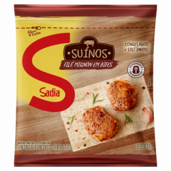 FILÉ MIGNON SUÍNO EM BIFES CONGELADO SEM OSSO SADIA 800G
