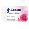 SABONETE BARRA ROSAS E SÂNDALO JOHNSONS DAILY CARE ENVOLTÓRIO 80G