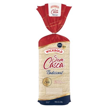 PÃO DE FORMA SEM CASCA TRADICIONAL WICKBOLD PACOTE 450G