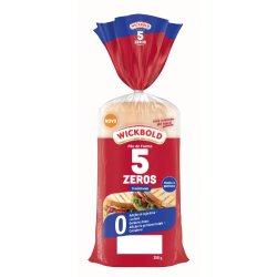 PÃO DE FORMA TRADICIONAL ZERO LACTOSE WICKBOLD 5 ZEROS PACOTE 350G