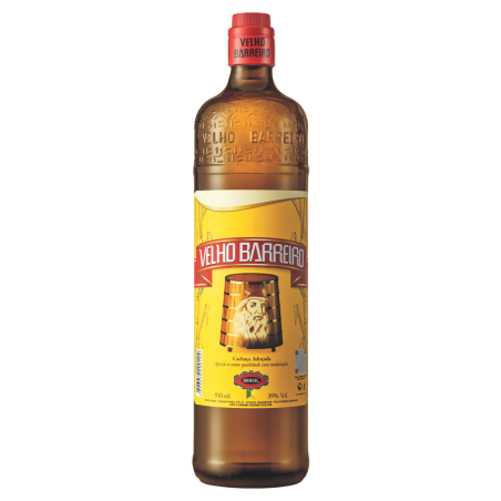 CACHAÇA ADOÇADA VELHO BARREIRO GARRAFA 910ML