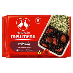 PRATO PTO PERDIGAO MEU MENU FEIJOADA E ARROZ C/COUVE 300G