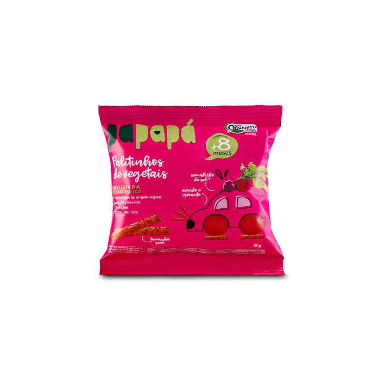PAPAPA PALITINHOS DE BETERRABA E GRAO DE BICO 20G