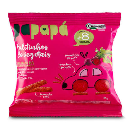 PAPAPA PALITINHOS DE BETERRABA E GRAO DE BICO 20G