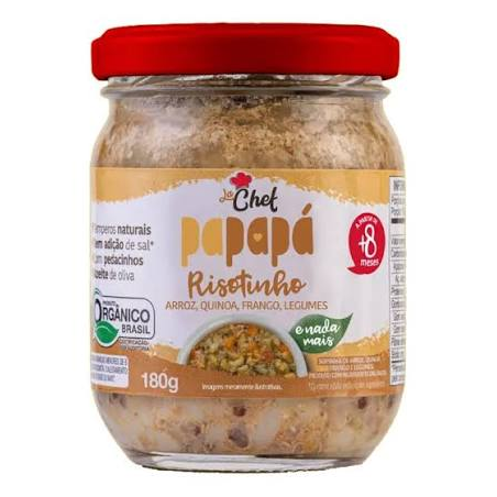 PAPAPA VD.RISOTINHO ORG.ARROZ/QUINOA/FRAN/LEG 180G