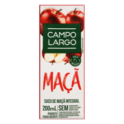 SUCO MAÇÃ CAMPO LARGO CAIXA 200ML