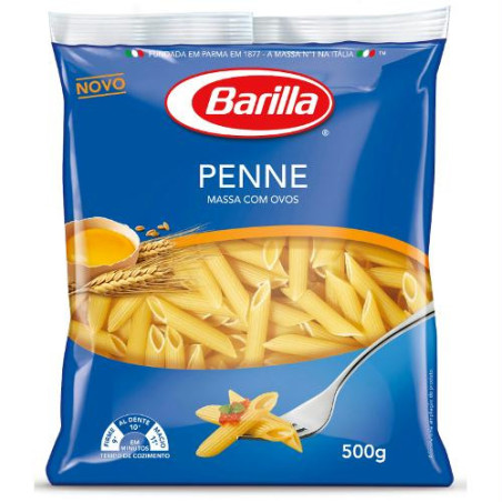 MACARRÃO COM OVOS PENNE RIGATE BARILLA PACOTE 500G