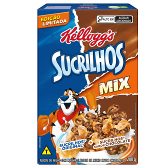 CEREAL MATINAL ORIGINAL E CHOCOLATE KELLOGGS SUCRILHOS MIX CAIXA 200G