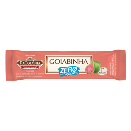 GOIABINHA ZERO ADIÇAO DE AÇUCAR 25G DA COLONIA