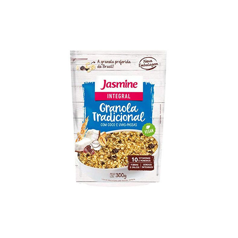 GRANOLA INTEGRAL TRADICIONAL JASMINE POUCH 250G