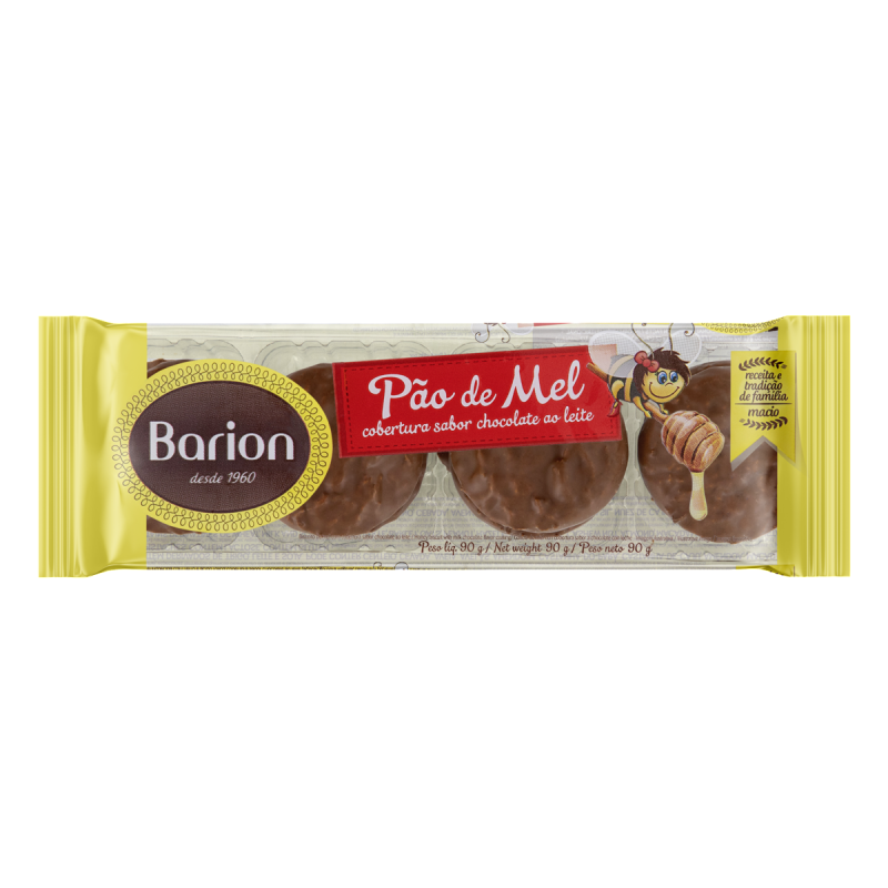 PÃO DE MEL BARION BANDEJA 90G