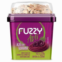 SORBET COM GRANOLA AÇAÍ COM LEITINHO FUZZY POTE 220G