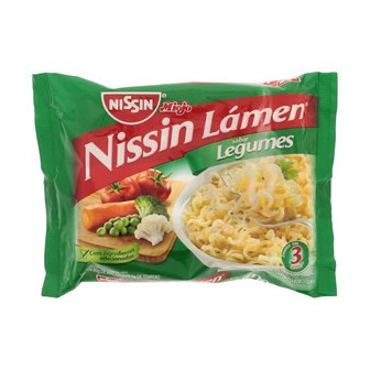 MACARRÃO INSTANTÂNEO LÁMEN LEGUMES NISSIN MIOJO PACOTE 85G