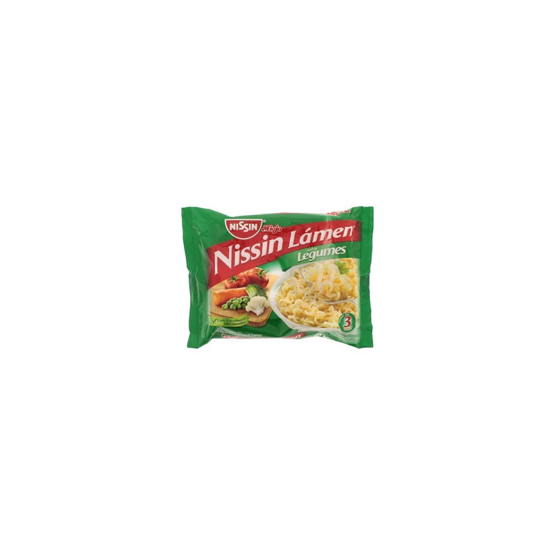 MACARRÃO INSTANTÂNEO LÁMEN LEGUMES NISSIN MIOJO PACOTE 85G