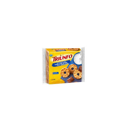 BISCOITO AMANTEIGADO COM GOTAS DE CHOCOLATE LEITE TRIUNFO PACOTE 248G