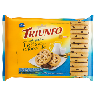 BISCOITO AMANTEIGADO CHOCOLATE TRIUNFO PACOTE 248G