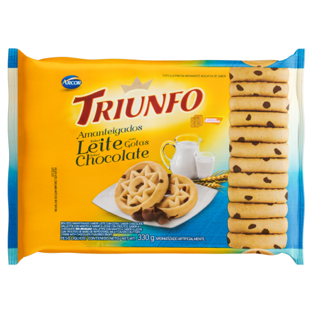 BISCOITO AMANTEIGADO CHOCOLATE TRIUNFO PACOTE 248G