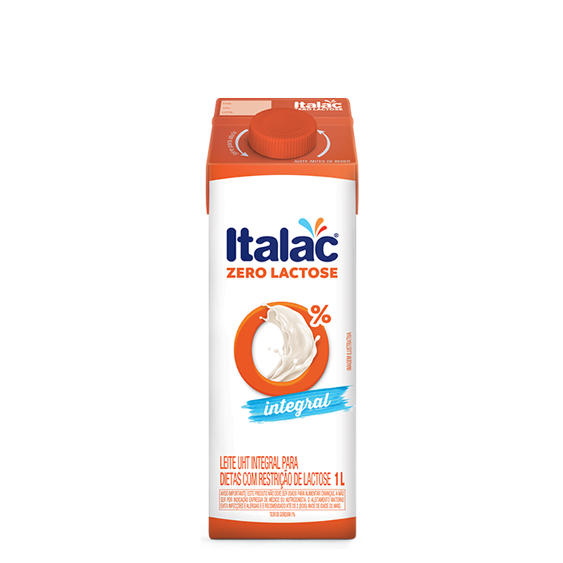 LEITE ITALAC UHT INTEGRAL 1LT ZERO LACTOSE