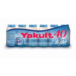 PACK LEITE FERMENTADO DESNATADO LIGHT YAKULT 40 FRASCO 480G 6 UNIDADES