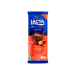 CHOCOLATE 40% CACAU AVELÃ & CROCANTE DE CACAU LACTA INTENSE PACOTE 85G