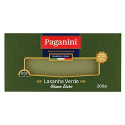 MACARRAO PAGANINI LASAGNA 200G VERDE