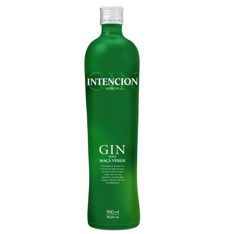 GIN DOCE MAÇÃ-VERDE INTENCION INFUSION GARRAFA 900ML
