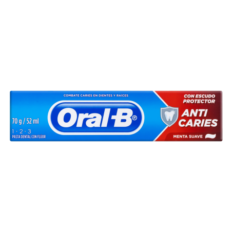 CREME DENTAL MENTA SUAVE ORAL-B 1-2-3 CAIXA 70G